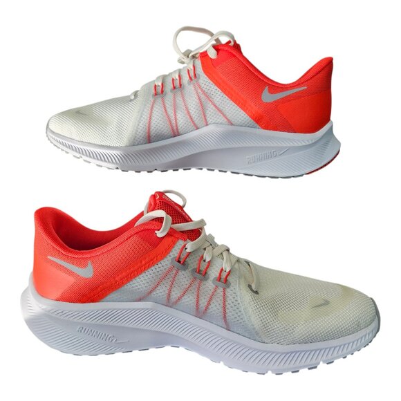 NEW Nike Quest 5 Men\'s Running Shoes - White/Crimson Size 9.5 main image 10